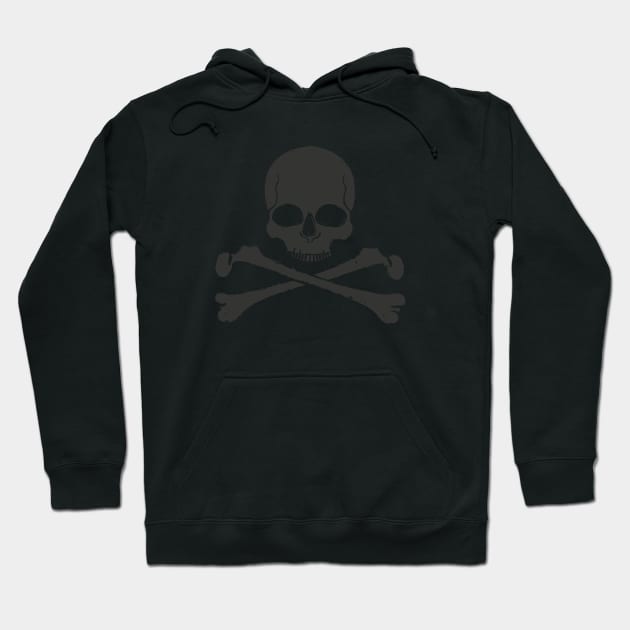 Jolly Roger - Skull and Crossbones Hoodie by 461VeteranClothingCo